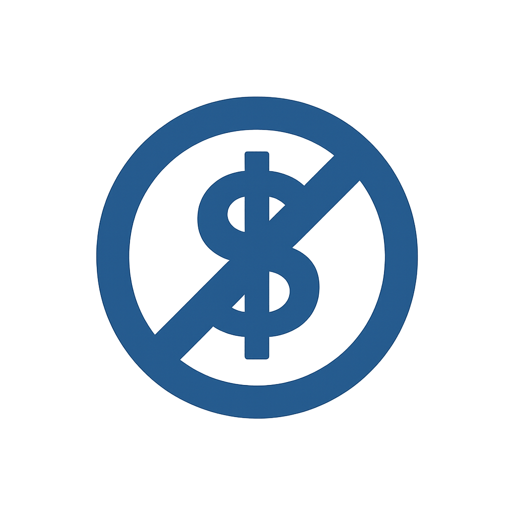 No Hidden Fees